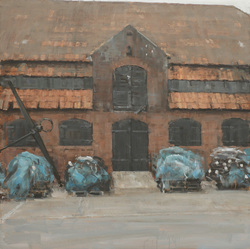 Speicher II, Öl auf Leinwand, 2012, 100 &times; 100 cm