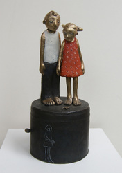 Spieluhr, Bronze, 2013, H: 23 cm