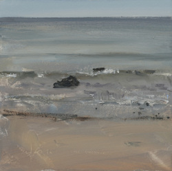 Wasser/Steine II, Öl auf Hartfaser, 2012, 20 &times; 20 cm