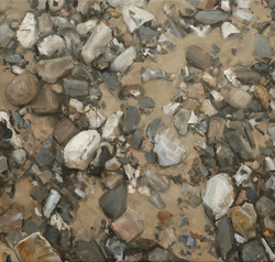 Steine II, Öl auf Leinwand, 2012, 90 &times; 95 cm