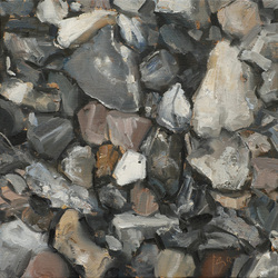 Steine VIII, Öl auf Leinwand, 2012, 30 &times; 30 cm
