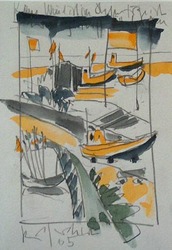 Kein Wind, Aquarell, 2005, 22,5 &times; 15 cm
