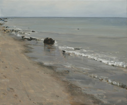 Wasser/Steine I, Öl auf Leinwand, 2012, 100 &times; 120 cm